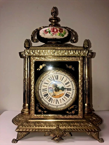 Antique Ceramic Desk Clocks thumbnail