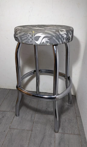 Antique Chrome Bar Stools thumbnail