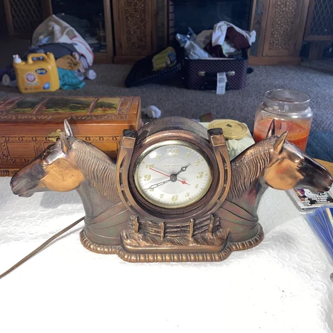 Antique Copper Desk Clocks thumbnail
