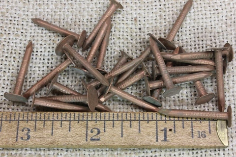 Antique Copper Round Nails thumbnail