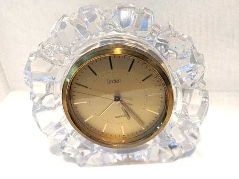 Antique Crystal Desk Clocks thumbnail