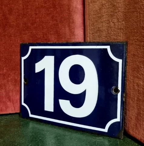 Antique Enamel House Numbers thumbnail