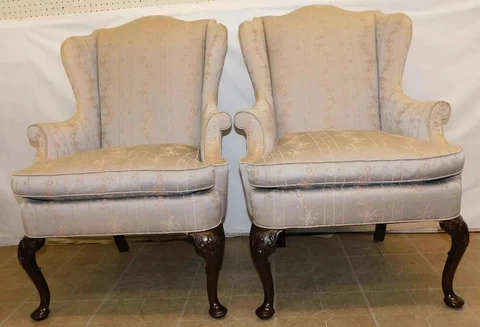 Antique Fabric Armchairs thumbnail