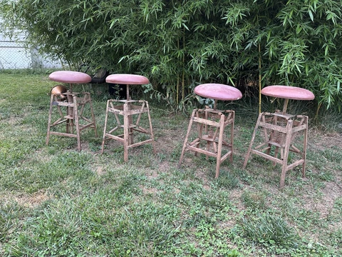 Antique Fabric Bar Stools thumbnail