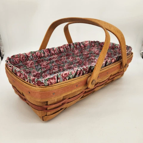 Antique Fabric Basket Liners thumbnail