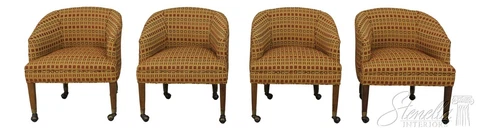 Antique Fabric Club Chairs thumbnail