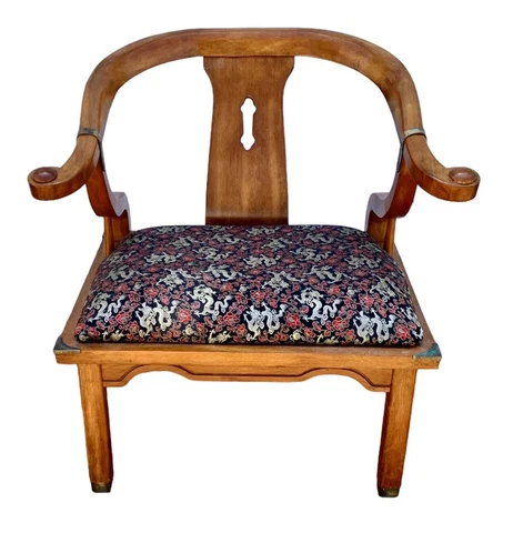 Antique Fabric Side Chairs thumbnail
