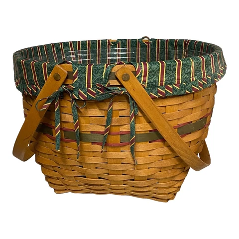 Antique Fabric Storage Baskets thumbnail