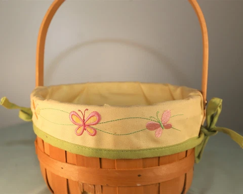Antique Foldable Basket Liners thumbnail