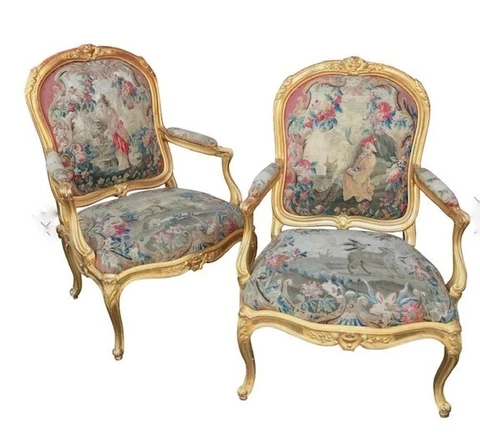 Antique French Armchairs thumbnail