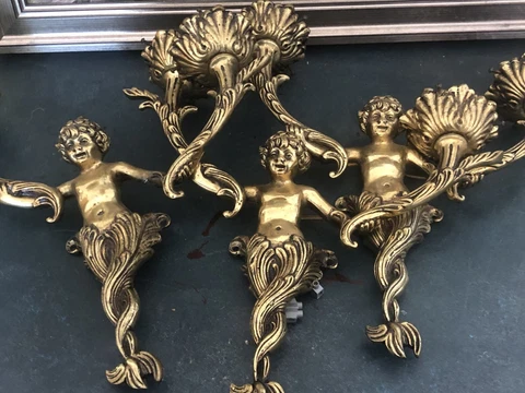 Antique French Sconces thumbnail