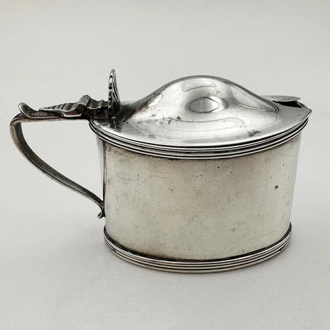 Antique George V Silver Mustard Pots thumbnail