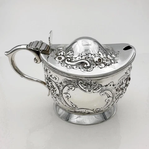 Antique Georgian Silver Mustard Pots thumbnail