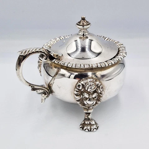 Antique Georgian Silver Mustard Pots thumbnail