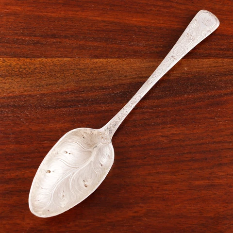 Antique Georgian Silver Serving Spoons thumbnail