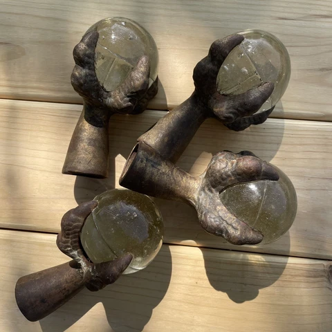 Antique Glass Furniture Feet thumbnail