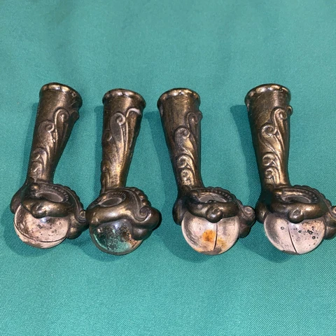 Antique Glass Furniture Feet thumbnail