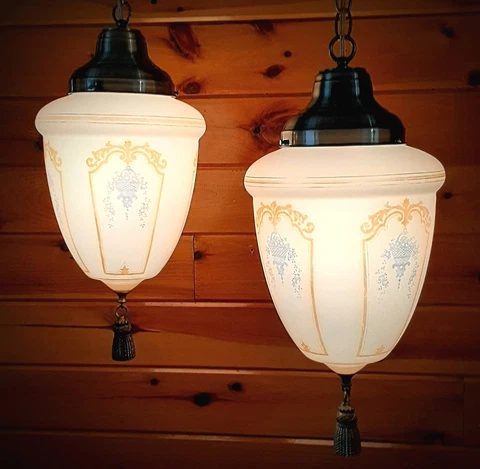 Antique Glass School House Lights thumbnail