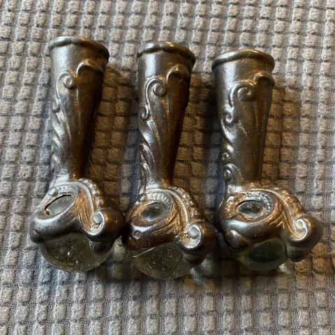 Antique Glass Table Legs thumbnail