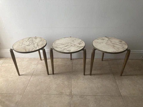 Antique Gold Nesting Tables thumbnail
