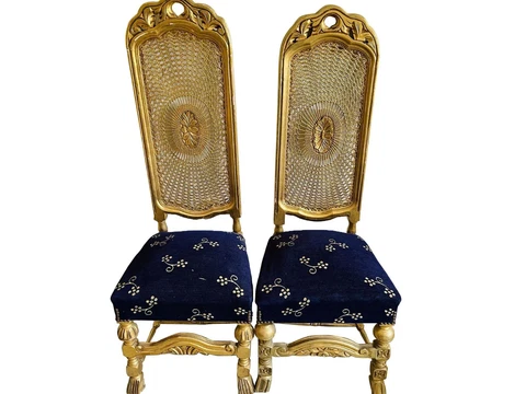 Antique Gold Parlor Chairs thumbnail