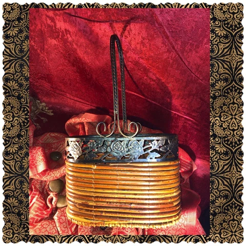 Antique Gold Storage Baskets thumbnail