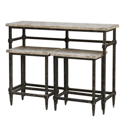 Antique Gray Bar Stools thumbnail