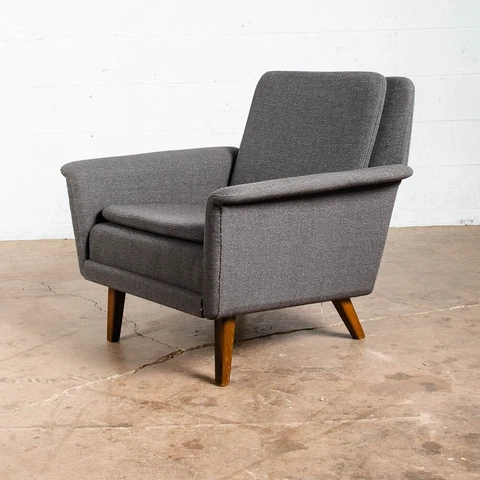 Antique Gray Lounge Chairs thumbnail