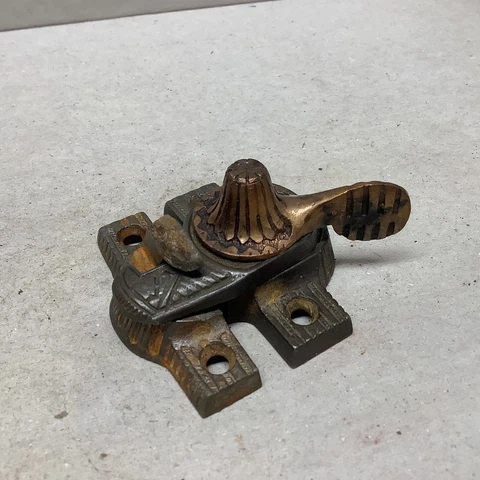Antique Gray Window Sash Locks thumbnail