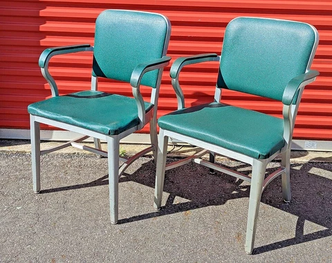 Antique Green Office Chairs thumbnail