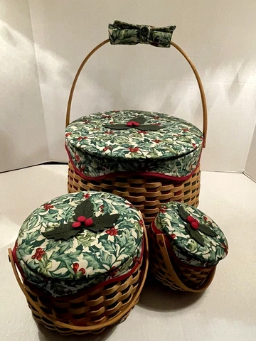 Antique Green Storage Baskets thumbnail