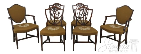 Antique High Back Dining Chairs thumbnail