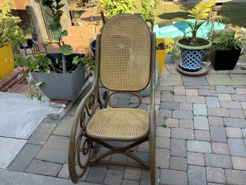 Antique High Back Rocking Chairs thumbnail