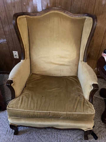 Antique High Back Wingback Chairs thumbnail