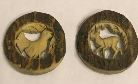 Antique Horn Sewing Shank Buttons thumbnail