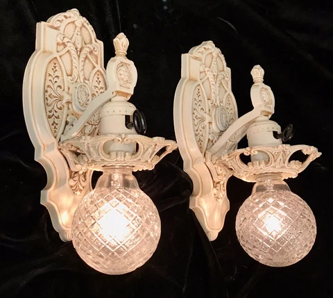 Antique Ivory Sconces thumbnail