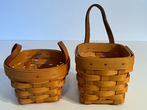 Antique Leather Bread Baskets thumbnail
