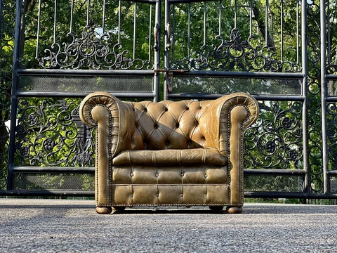 Antique Leather Club Chairs thumbnail