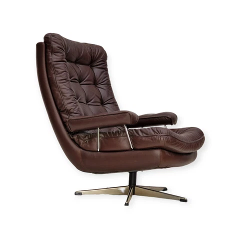 Antique Leather Swivel Chairs thumbnail