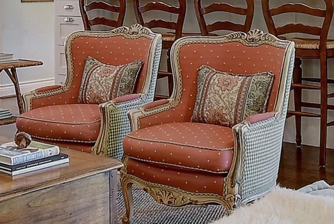 Antique Louis XV Bergere Chairs thumbnail