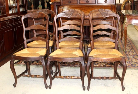Antique Louis XV Dining Chairs thumbnail