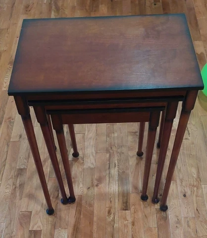 Antique Mahogany Nesting Tables thumbnail