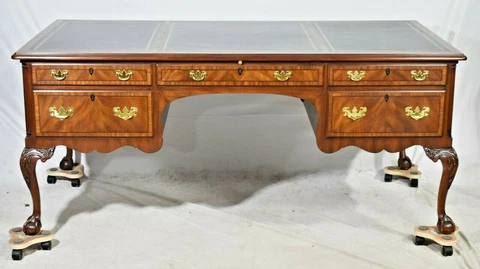 Antique Mahogany Partners Desks thumbnail