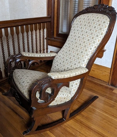 Antique Mahogany Rocking Chairs thumbnail