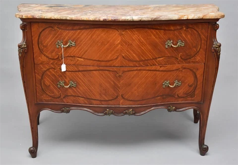 Antique Marble Chest Of Drawers thumbnail