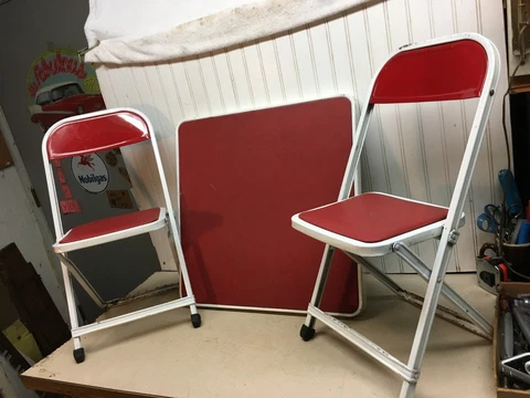 Antique Metal Folding Tables thumbnail