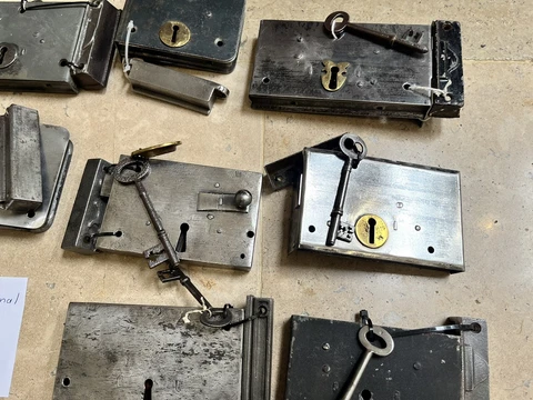 Antique Metal Rim Locks thumbnail