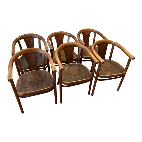 Antique Mid-Century Modern Bentwood Chairs thumbnail
