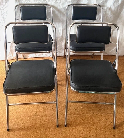 Antique Mid-Century Modern Folding Chairs thumbnail