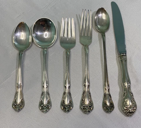 Antique Mid-Century Modern Silver Flatware Sets thumbnail